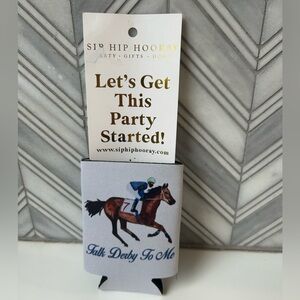 Sip Hip Hooray 'Talk Derby To Me' White Can Cooler